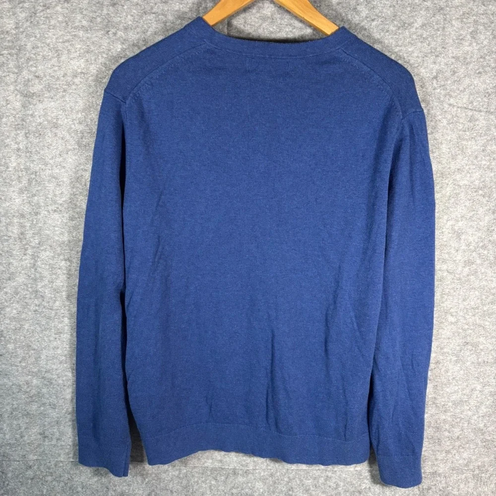 Banana Republic‎ Premium Luxe Yarn V Neck Sweater Blue Mens Size Large